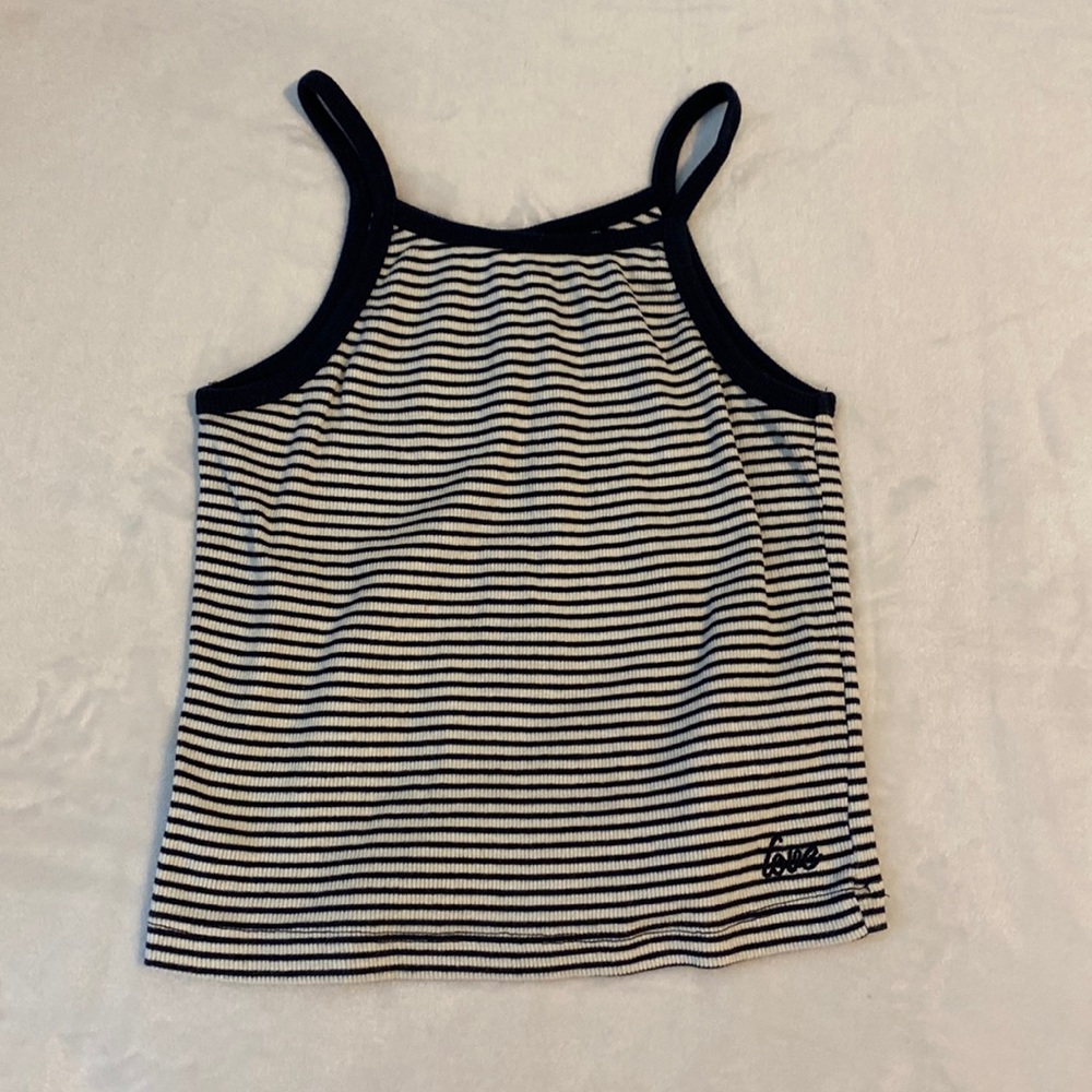 Zara striped halter tank